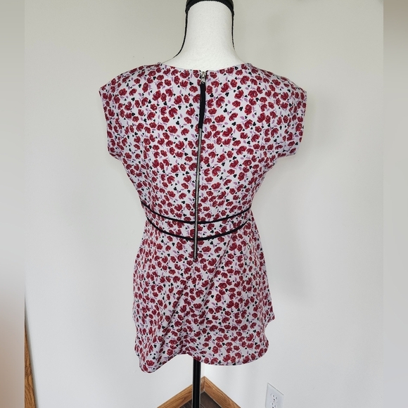 Motherhood Maternity Red Floral Shirt - Picture 3 of 5